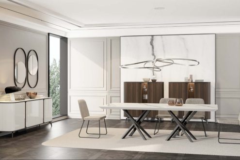 Wooden dining room furniture from the H&P collection