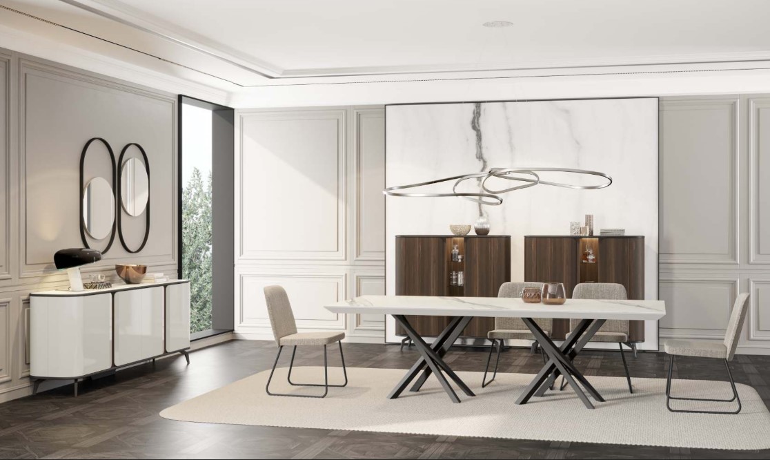 Wooden dining room furniture from the H&P collection